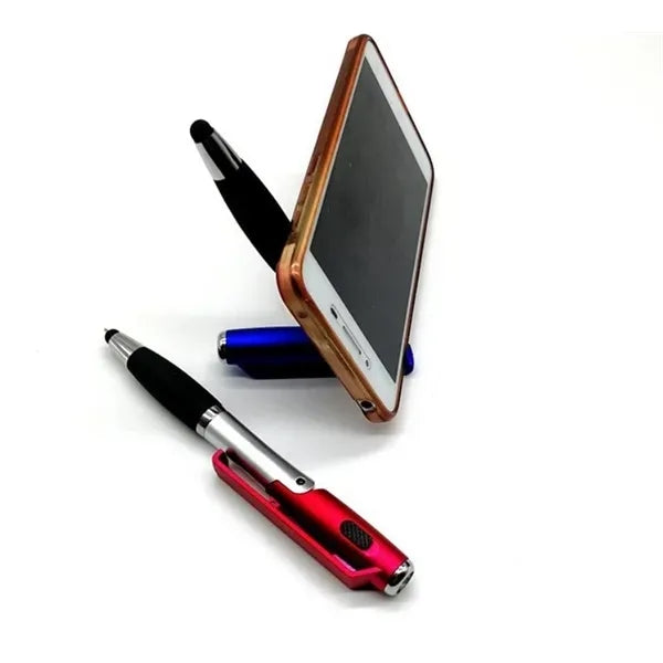 Stylus Pen with LED Light Foldable Phone Holder Stand