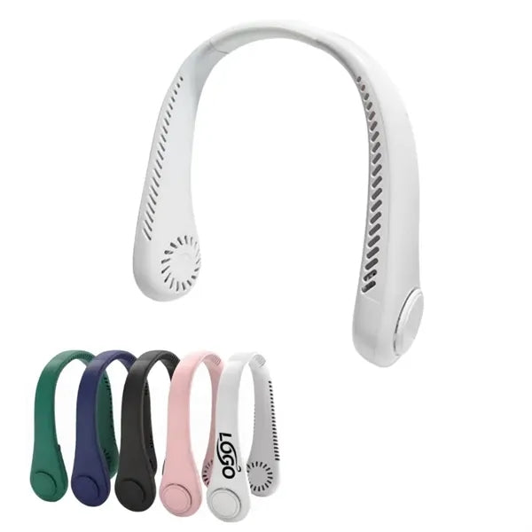 Portable Adjustable Neck Fan Made of ABS Plastic Rechargeabl