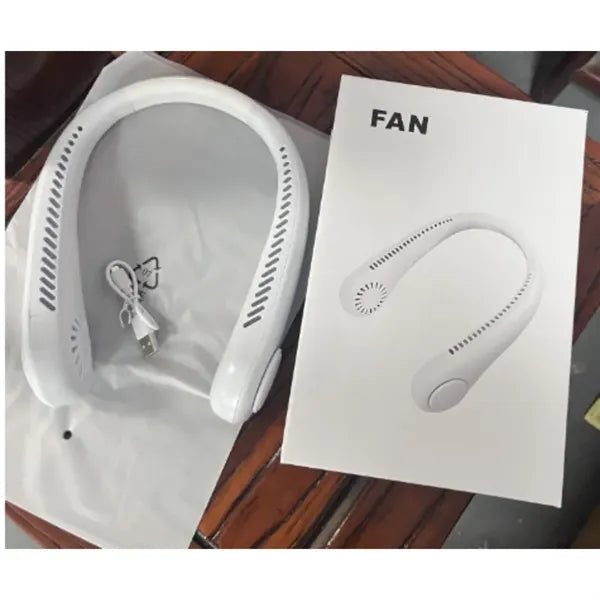 Portable Adjustable Neck Fan Made of ABS Plastic Rechargeabl