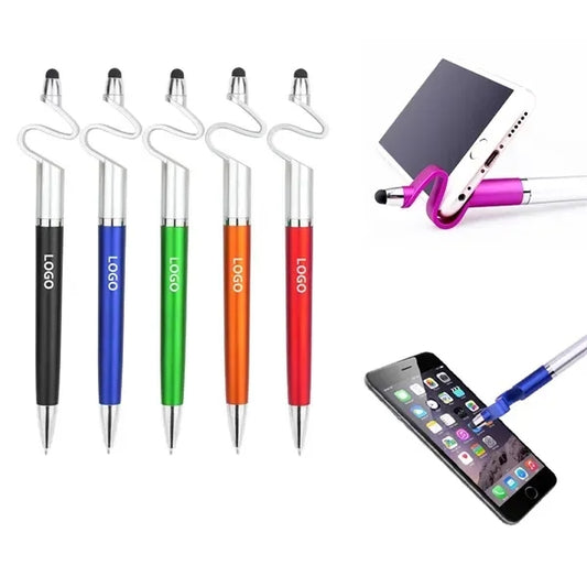 Multifunctional 3 in 1 Phone Holder Stand Stylus Pens