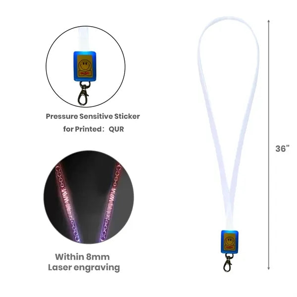 LED Light Up Neon Lanyard