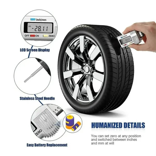 Digital Tire Tread Depth Gauge