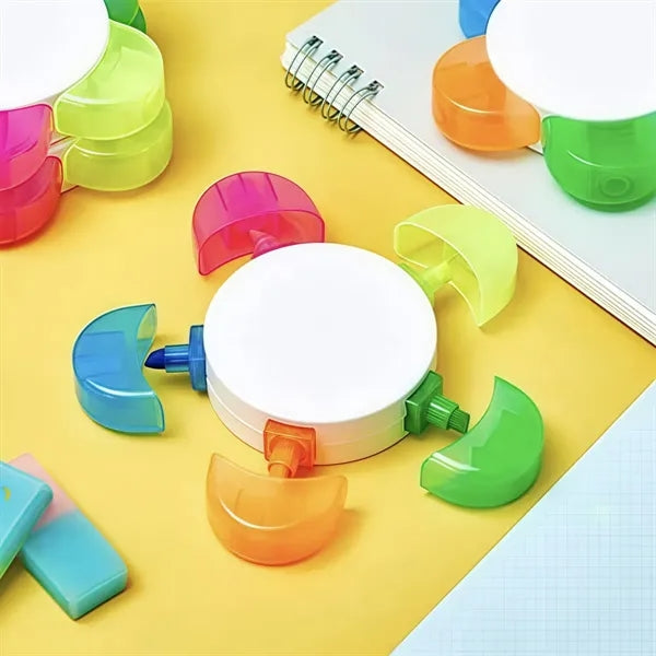Floral 5-in-1 Highlighter Pen