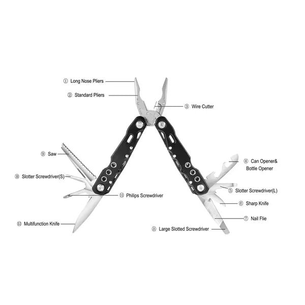 Multifunctional Stainless Steel Folding Utility Tool Pliers