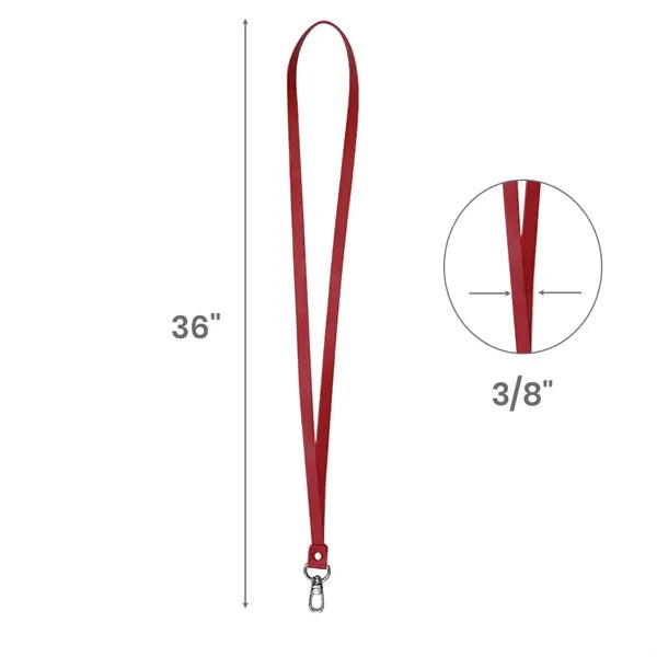 Vegan Leather Lanyard