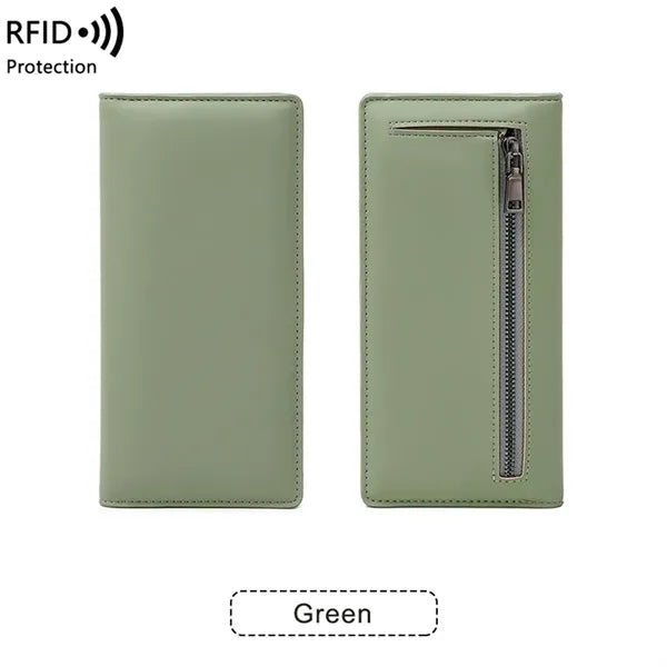 Green Women's Wallet PU Leather