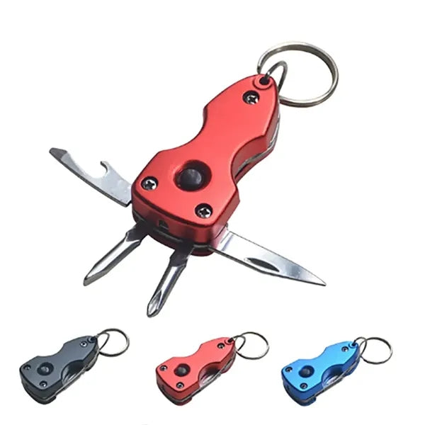 Multi Function Key Chain Tools with LED Torch