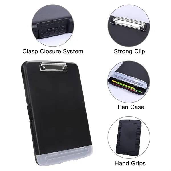 A4 Document Storage Clipboards with Pen Holder