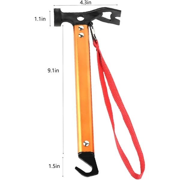 3 in 1 Steel Aluminum Camping Hammer