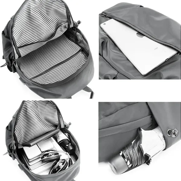 Casual Laptop Backpack With USB Charging Port