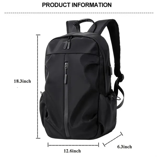 Casual Laptop Backpack With USB Charging Port