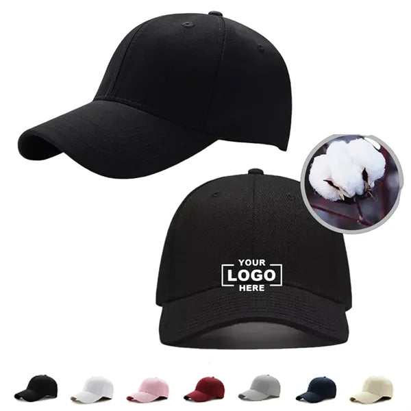 Sports Solid Cotton Baseball Cap