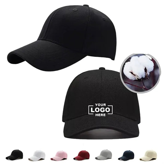 Sports Solid Cotton Baseball Cap