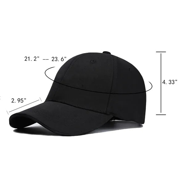 Sports Solid Cotton Baseball Cap