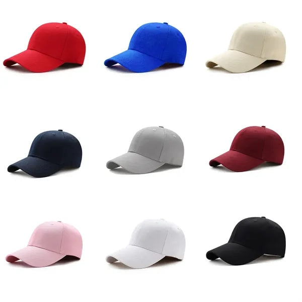 Sports Solid Cotton Baseball Cap