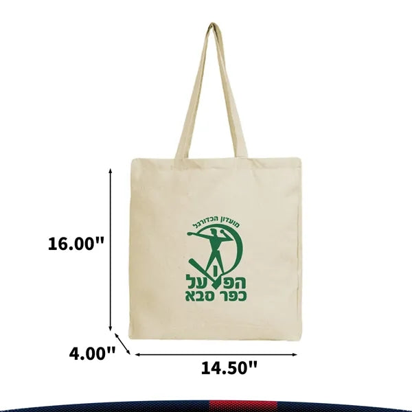 Halora Gusseted 6 Oz Cotton Tote