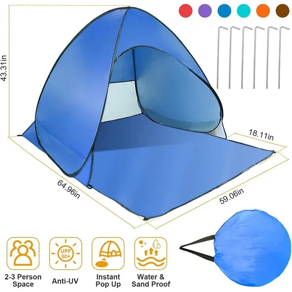 Beach Tent UV Protection Waterproof Portable Shade