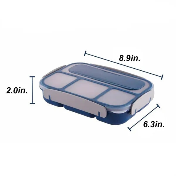 Divided Plastic Lunch Box For Students And Office Workers