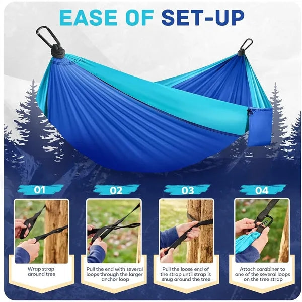 Portable Hammocks with Two Tree Straps