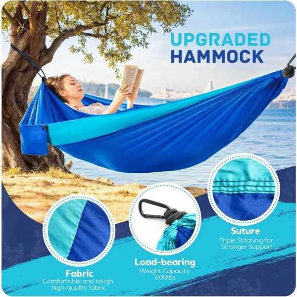 Portable Hammocks with Two Tree Straps
