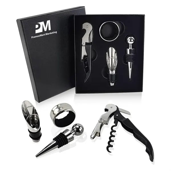 4PCS Wine Bottle Opener Corkscrew Gift Set