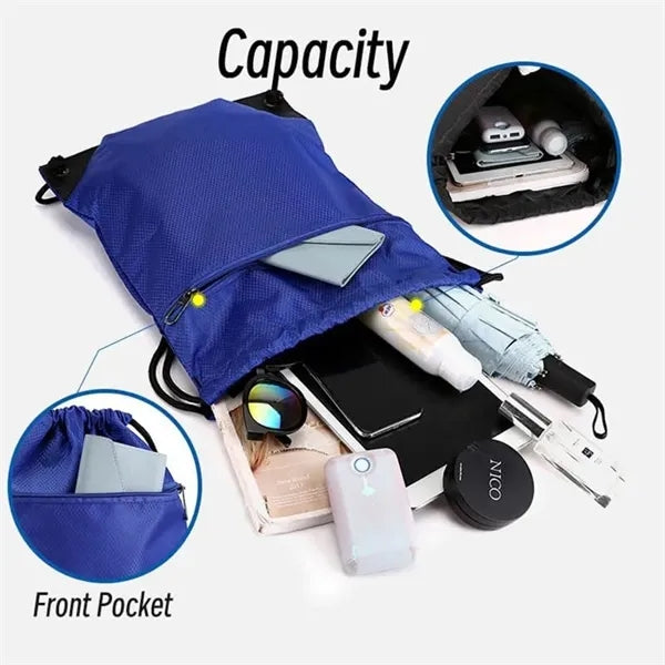 Oversized Super Quality Waterproof Oxford Drawstring Backpac