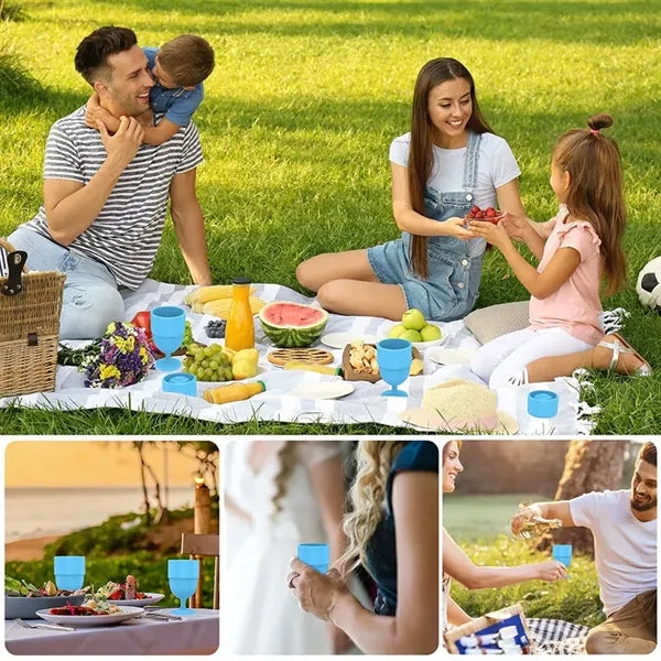 210ml Portable Collapsible Plastic Wine Goblet