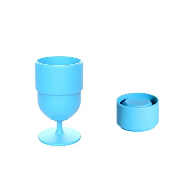 210ml Portable Collapsible Plastic Wine Goblet