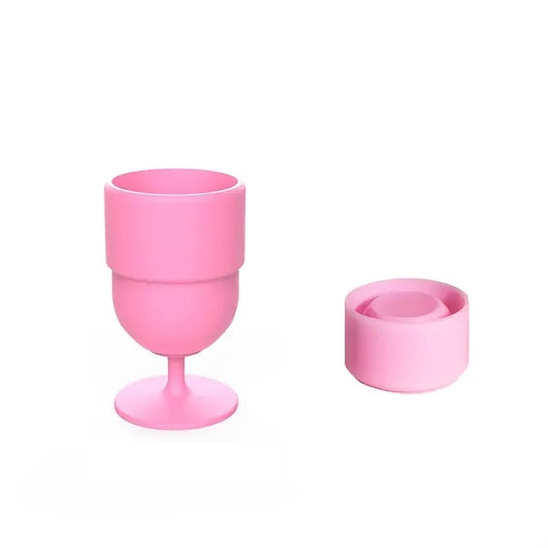 210ml Portable Collapsible Plastic Wine Goblet