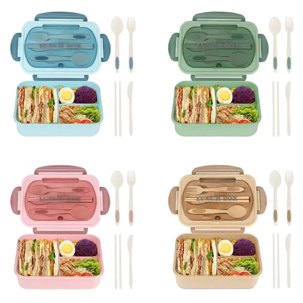 Leakproof Lunch Box with Utensils Bento Box for Kids Adults