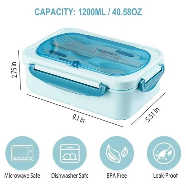Leakproof Lunch Box with Utensils Bento Box for Kids Adults