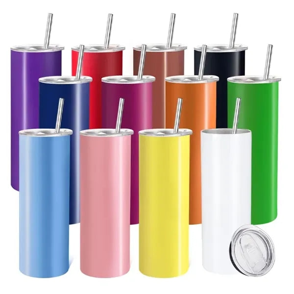 20oz Insulated Stainless Steel Slim Skinny Tumbler with Stra