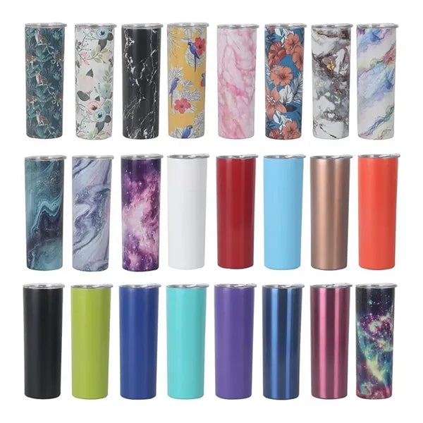 20oz Insulated Stainless Steel Slim Skinny Tumbler with Stra
