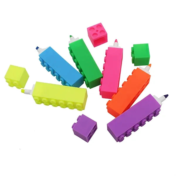 3.5 Inch Building Blocks Color Highlighters