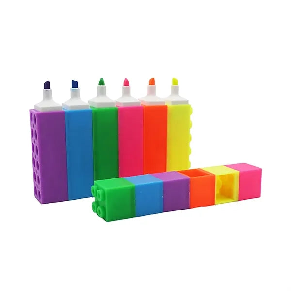 3.5 Inch Building Blocks Color Highlighters
