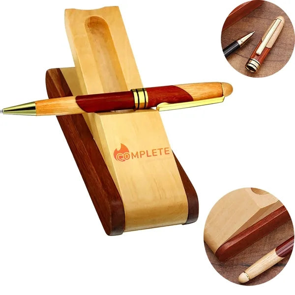 Bamboo Writing Pen Set for School Supplies