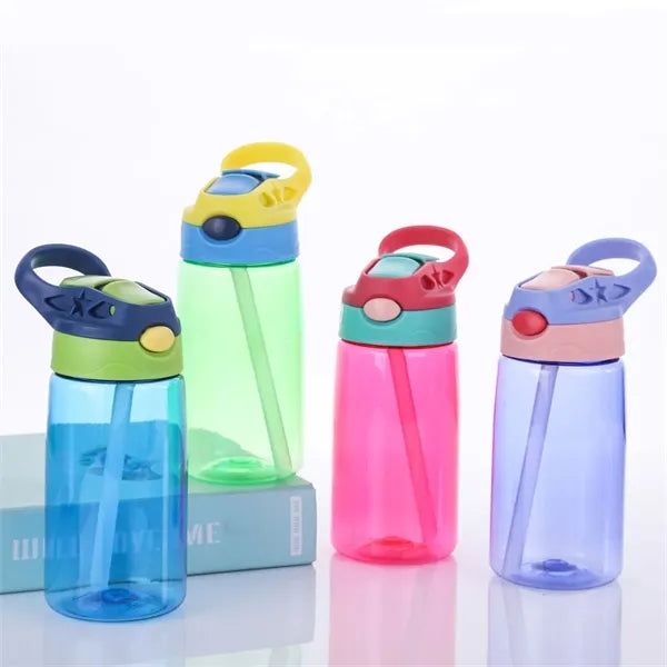Kids Water Bottle with Straw 16 oz