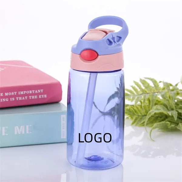 Kids Water Bottle with Straw 16 oz