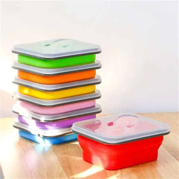 24oz Silicone Lunch Box Collapsible Food Storage Containers
