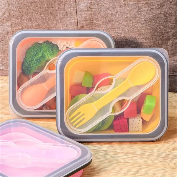 24oz Silicone Lunch Box Collapsible Food Storage Containers