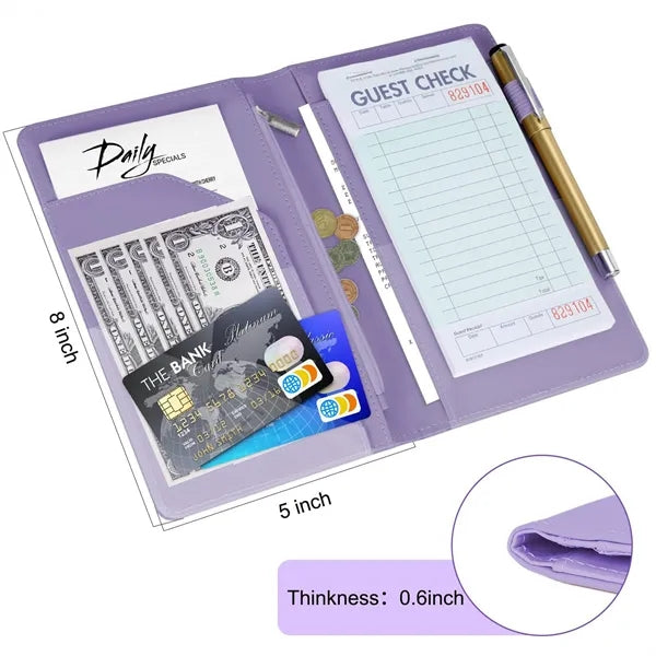 Server Book Holder with Zipper Pocket