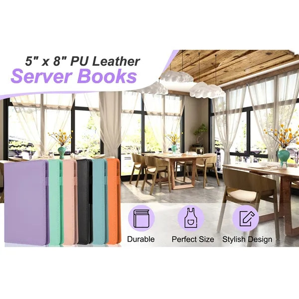 Server Book Holder with Zipper Pocket