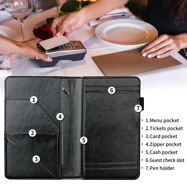 Server Book Holder with Zipper Pocket
