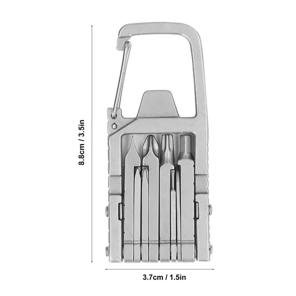 12-in-1 Keychain Folding Pocket Multitool