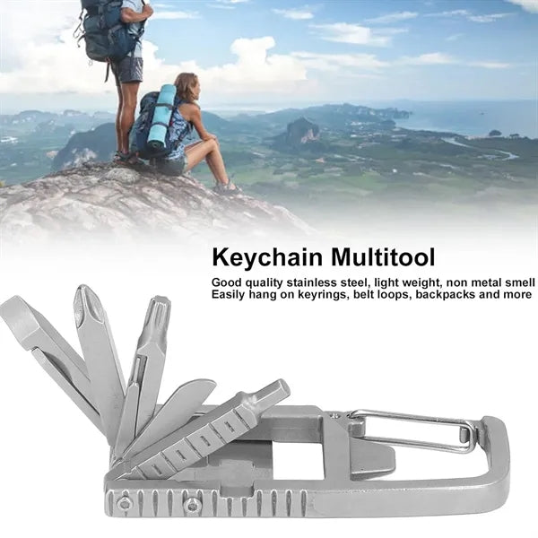 12-in-1 Keychain Folding Pocket Multitool