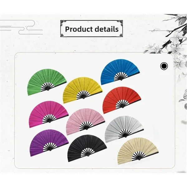 13 Inch Glitter Dance Fans