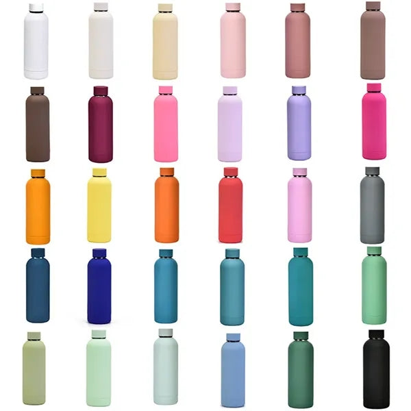 17oz Portable Frosted Insulated Stainless Steel Water Bottle