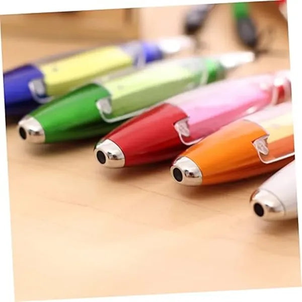 LED Sticky Note Ballpoint Pen With Lanyard