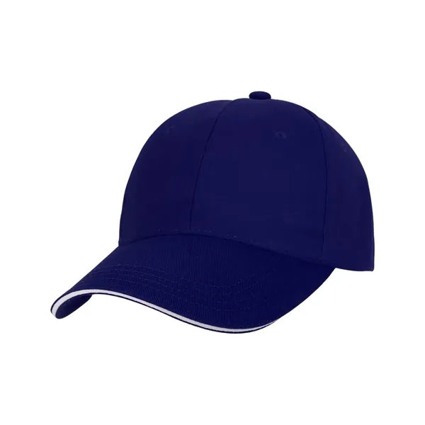 6 Panel Cotton Twill Sandwich Cap