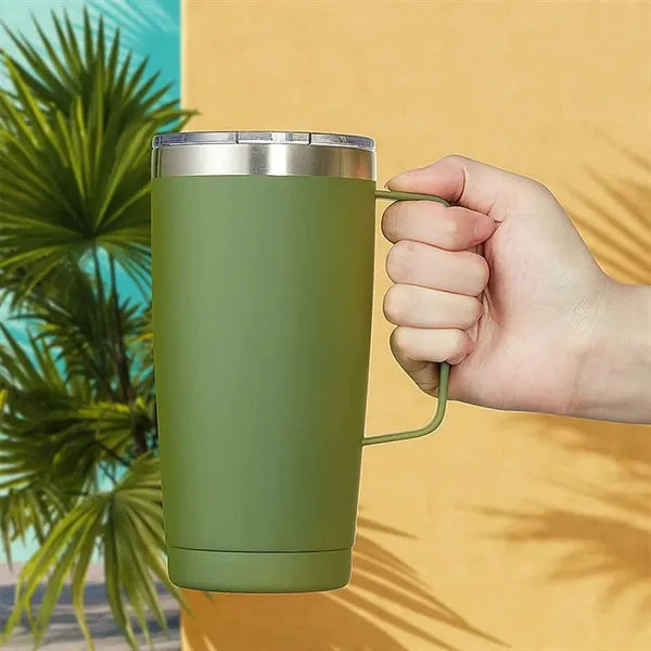 20oz Stainless Steel Insulated Coffee Tumbler w/ Handle
